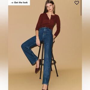 Reformation Wilder High Rise Wide Leg Jeans